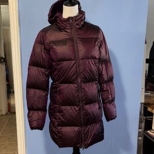 Eddie Bauer Women's Deep Purple Puffer Coat